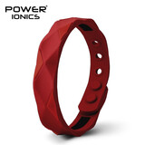 power ionics菱动潮搭时尚手环能量平衡男女防水多色矿物硅胶可调节手镯礼物