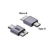 尘土 双头type-c接口全功能转接头 USB3.1公对公100w转换器公转母手机充电延长PD转接 Type-c公转Micro B 【一个装】