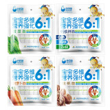 谷妈咪6:1营养强化4口味组合（钙铁锌、胡萝卜、菠菜、核桃） 218g×4袋