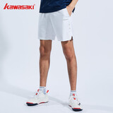 川崎（KAWASAKI）羽毛球服短裤男女中性款速干薄款运动裤Q3681 白色 L