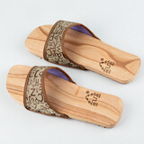 新款 木屐 男女款 木拖鞋夏季 居家浴室干爽平底凉拖鞋 浅棕色男款 43