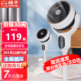 扬子（YANGZI）电风扇空气循环扇智能语音遥控风扇家用客厅办公室大风量低音落地扇摇头净化循环扇 白色语音款【语音控制+八字摇头+遥控定时】