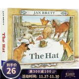 英文原版 The Hat 帽子 纸板书 汪培珽第五阶段 名家Jan Brett 儿童启蒙图画故事书