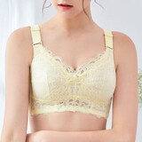 慕莉娜大胸显小全罩杯文胸女无钢圈薄胖mm大码聚拢内衣收副乳防下垂胸罩 肤 85C=38C