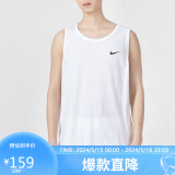 耐克（NIKE）男子T恤AS M NK DF TANK DFC SOLID运动服AR6070-100白色M码