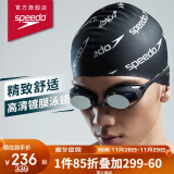 速比涛（Speedo）Cyclone 3 高清防雾精工镀膜泳镜 8004633A273 黑色/银色