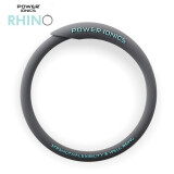 power ionics潮牌RHINO犀牛男女情侣负离子能量手环时尚防水运动手镯饰品礼物 冰灰 小码(内圈周长17厘米)