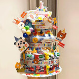 欧妮姿生日场景布置装饰男孩女孩生日道具氛围蛋糕模型零食diy泡沫材料