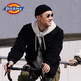 Dickies棉服 时尚拼接色多口袋厚外套夹克 男式羊羔绒外 黑色 S