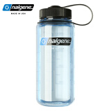 乐基因（nalgene）美国进口户外运动水杯子塑料tritan耐高温泡茶男女学生便携带刻度 682010-0421新品透明蓝 400ml