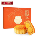 广州酒家月饼 粮丰园 广式双黄纯白莲蓉五仁豆沙月饼礼盒 公司团购送礼 非凡臻品805g(10饼5味)