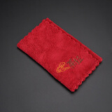 棉麻茶巾家用简约吸水加厚茶布抺布毛巾日式清洁茶布功夫茶具配件 (茶经)棉茶巾_红色