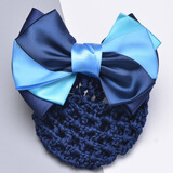 GLO-STORY头花女职业网兜银行酒店护士空姐蝴蝶结发饰盘发发夹 WTH224009