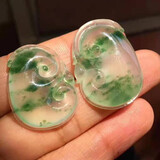 玉施冰种翡翠玉吊坠阳绿观音佛公玻璃种龙牌飘花貔貅缅甸A货玉石翡翠 已联系客服选货，尾款5000