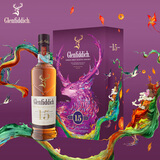 格兰菲迪（GLENFIDDICH）核心系列15年 苏格兰单一麦芽威士忌 洋酒限定礼盒700ml