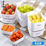 家の物语日本进口冰箱保鲜盒食品级厨房收纳盒 可冷冻微波炉加热饭盒便当 280ml*2个装（日本监制）