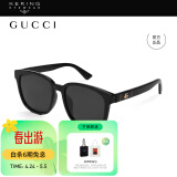 古驰（GUCCI）墨镜 方框太阳镜 塑料材质黑色镜框眼镜GG0637SK 001