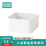 NITORI宜得利家居 日式简约塑料家用厨房用品收纳整理托盘白色WHNBRANC S