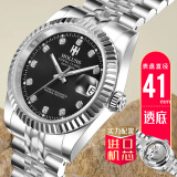 豪伦诗（HOLUNS）Holuns男士全自动机械手表透底商务男 R105-41大表盘-透底