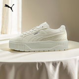彪马（PUMA）【厚底鞋】复古增高小白鞋女子美拉德松糕鞋KARMEN397457 雪白色-雪白色-03 38