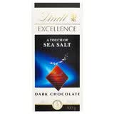 瑞士莲进口瑞士莲Lindt特醇纯可可脂黑巧克力排块70%85%90%99%100%片装 瑞士莲海盐47%黑巧100g/26.10.31