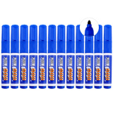 宝克（BAOKE）MP270 蓝色油性记号笔大头笔 粗头标记笔 可加墨 12支/盒