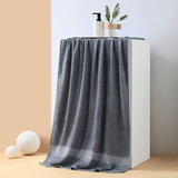 竹一百竹纤维大浴巾加大加厚成人浴巾男女吸水家用洗澡大毛巾70*140cm 深灰 70*140cm