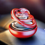 全越（quanyue）车载香水汽车摆件香薰太阳能中控台男士高级感高档创意车内装饰品 【一帆风顺】红色