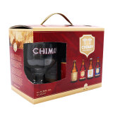 智美（Chimay）啤酒礼盒330ml*4瓶+酒杯一支 修道院精酿 比利时进口 聚会送礼