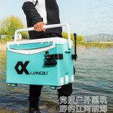 连球2025新款钓箱全套配件搭配鱼竿台钓竿杆休闲野钓钓箱必用台 32L平盖竞技款