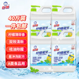 白猫 柠檬薄荷洗洁精5kg*4瓶（整箱装） A类食品用祛油除腥青柠薄荷香