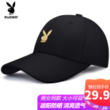 花花公子（PLAYBOY）帽子棒球帽男女鸭舌帽防晒遮阳帽时尚休闲情侣嘻哈帽 兔头金标款【大小可随意调节】