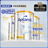 爱他美（Aptamil）澳洲白金版 婴儿配方奶粉 1段(0-6月) 900g 3罐箱装