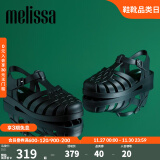 Melissa（梅丽莎）【赵露思同款】新款时尚编织女士简约通勤果冻罗马凉鞋32408 深绿色 37