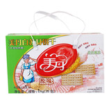 美丹美丹白苏打饼干礼盒装1000g蔬菜原味鲜葱燕麦芝麻年货礼品 原味 美丹礼盒1000g