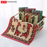金号（KING SHORE） A类纯棉毛巾4条家用洗脸全棉儿童幼儿园小毛巾面巾柔软吸水卡通 E011混色4条