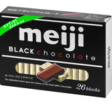 明治meiji钢琴黑巧克力26片120g礼盒装日本原装进口休闲零食生日礼物送女友
