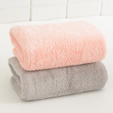 洁丽雅（grace） 5A抗菌毛巾珊瑚绒超细纤维款柔软毛巾洗脸洗澡吸水加厚毛巾 毛巾（红色+灰色） 2条