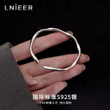 Lnieer莫比乌斯925银手镯女素圈银小众设计首饰手环送女友闺蜜生日礼物 莫比乌斯手镯约5克+检测证书+品牌包装