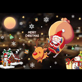 梦桥圣诞节装饰品玻璃门贴纸橱窗贴礼物挂件圣诞树老人diy材料布置