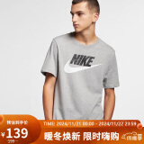 耐克NIKE夏季运动T恤男子透气SPORTSWEAR短袖AR5005-063调色暗灰M