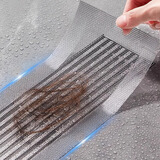 家の物语日本地漏过滤网长方形地漏贴浴室卫生间拦发网下水道一次性防虫网