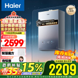 海尔（Haier）【小红花套系】16L 燃气热水器天然气 汤泉级恒温 超一级静音 小体积JSQ31-16KL5PROFXPGU1