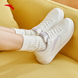 安踏轻松丨板鞋小白鞋女鞋学生校园厚底增高轻便百搭情侣运动休闲鞋