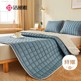 洁丽雅（Grace）褥子床褥软垫床垫防滑可折叠学生床褥垫被 蓝1.2m