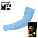 Let's slim韩国冰袖手腕冰丝防晒袖套男手套女防紫外线户外开车骑行骑车护袖 手腕 水色