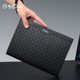 金利来男士手拿包2025年新款时尚高端潮流商务品牌大容量男信封包轻奢侈 黑色【官方直发 假一罚十】