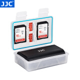 JJC 相机电池收纳盒 适用于索尼NP-FW50/FZ100富士W126S佳能LP-E17/E6NH松下BLF19E/BLG10 内存卡盒 BC-5（收纳1个电池+SD卡+TF卡）