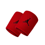 NIKE耐克Jordan飞人AJ吸汗护手腕带排球 篮球 健身 羽毛球 网球女男运动护腕 JKN01605OS 红色
