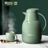 费尼克（FEENIK）保温壶家用保温瓶大容量暖水壶玻璃内胆热水瓶茶瓶咖啡壶保温水壶 莫兰迪绿 1.5L